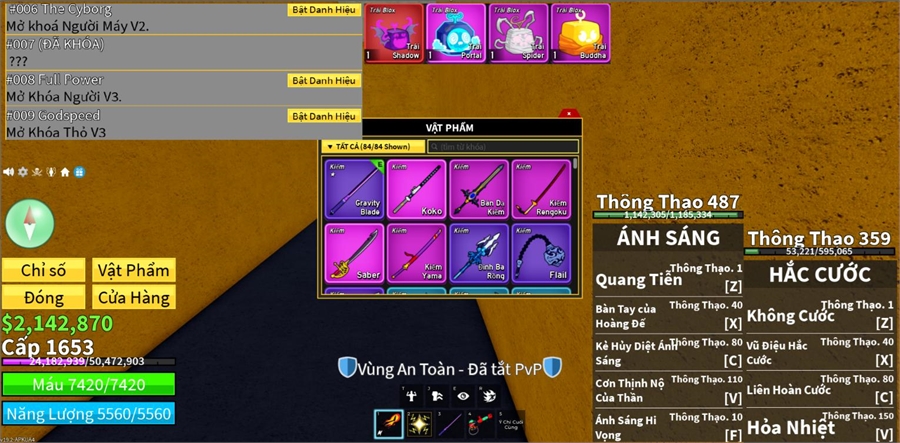  - 2 tộc V3 full thông thạo...