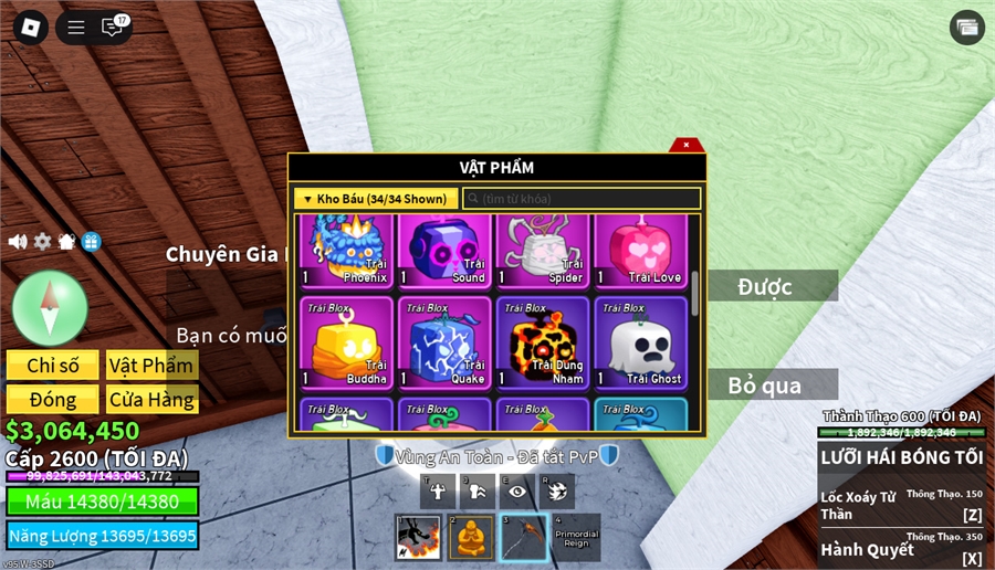  - Vip level Max full thông thạo nhiều