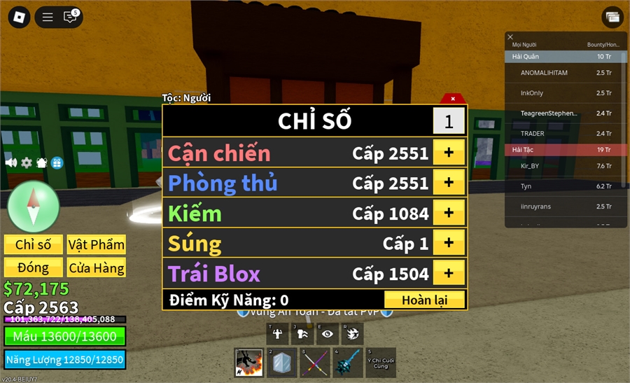  - song đao HR, lưỡi hái bóng tồi