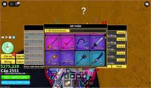  - 3 tộc v3 lưỡi hái dao găm guistar rocket owned quay owend bom owend