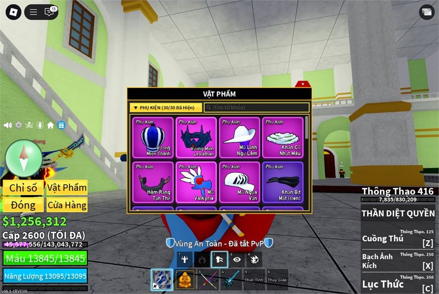  - max level dư 1 trái đỏ