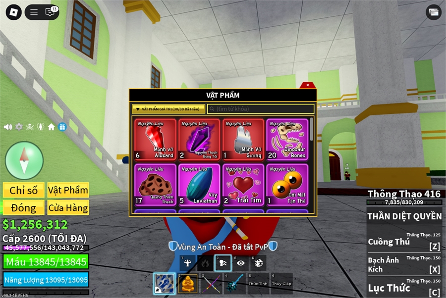  - max level dư 1 trái đỏ