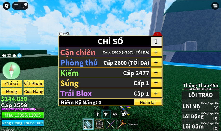  - thỏ v3 cá v3 song đao