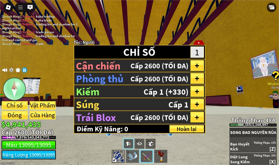  - song đao lưỡi hái 6 trái đỏ t-rex mamoth