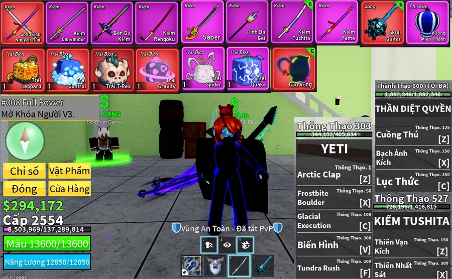  - dư 4 trái đỏ có leopard yeti