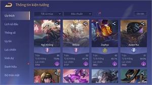  - billow thiên tướng kẹp ngộ võ thánh VIP