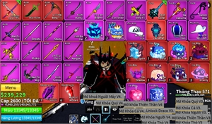  - 8 trái đỏ gas,mamoth hắc kiếm song đao lưỡi hái leviathan Arise 11/50 ST 11 full gear