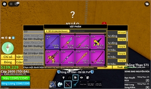  - 8 trái đỏ gas,mamoth hắc kiếm song đao lưỡi hái leviathan Arise 11/50 ST 11 full gear
