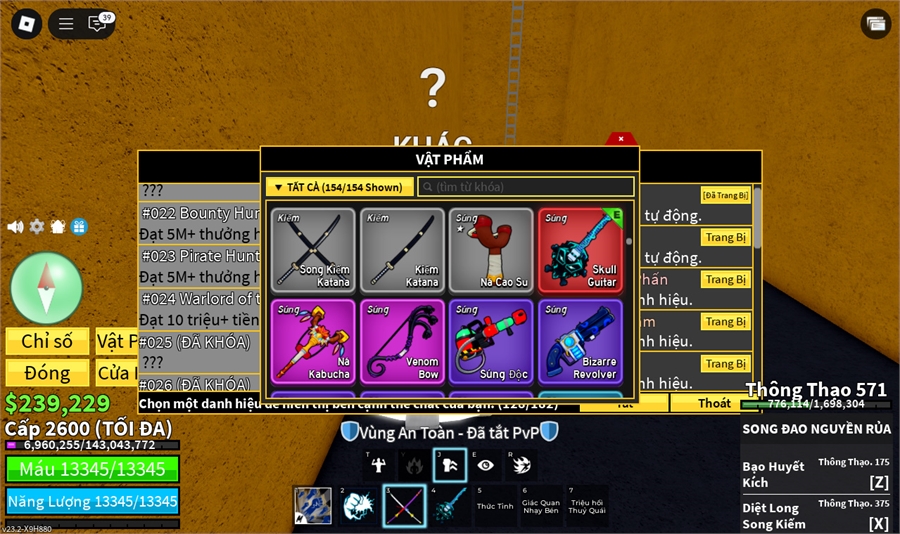  - 8 trái đỏ gas,mamoth hắc kiếm song đao lưỡi hái leviathan Arise 11/50 ST 11 full gear