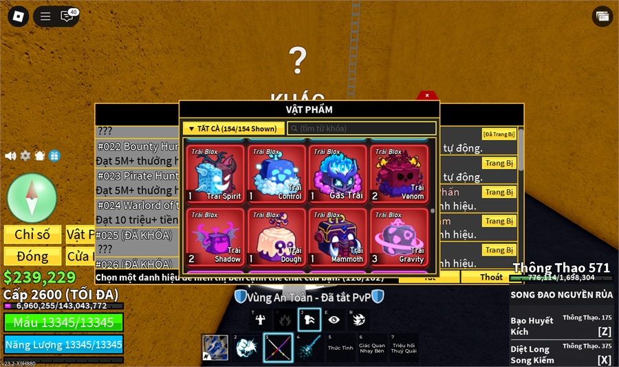  - 8 trái đỏ gas,mamoth hắc kiếm song đao lưỡi hái leviathan Arise 11/50 ST 11 full gear