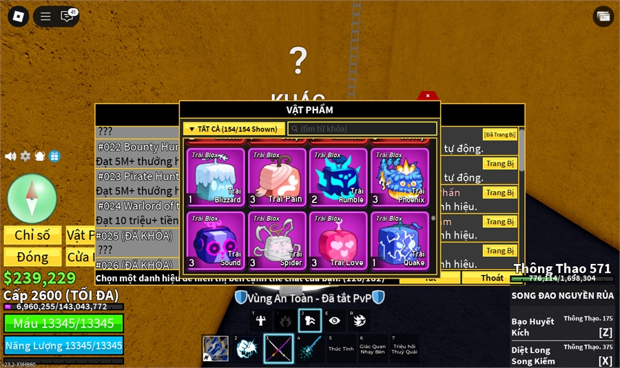  - 8 trái đỏ gas,mamoth hắc kiếm song đao lưỡi hái leviathan Arise 11/50 ST 11 full gear