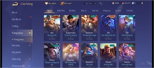  - acc full tướng 106k vàng