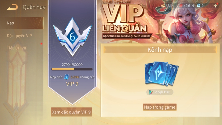  - 154 thẻ đổi tên, 20 bảng ngọc 90,hơn 600 skin rẻ nhất sever, VIP 9