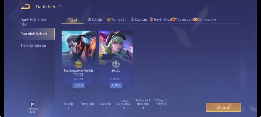  - acc trắng thông tin full tướng