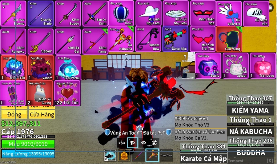  - dư 2 trái gas,venom cá v3