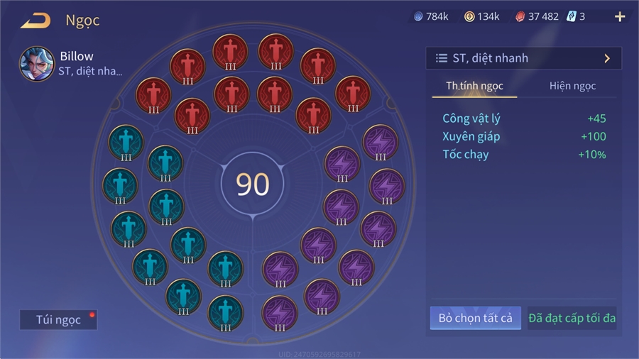  - full tướng 134k vàng
