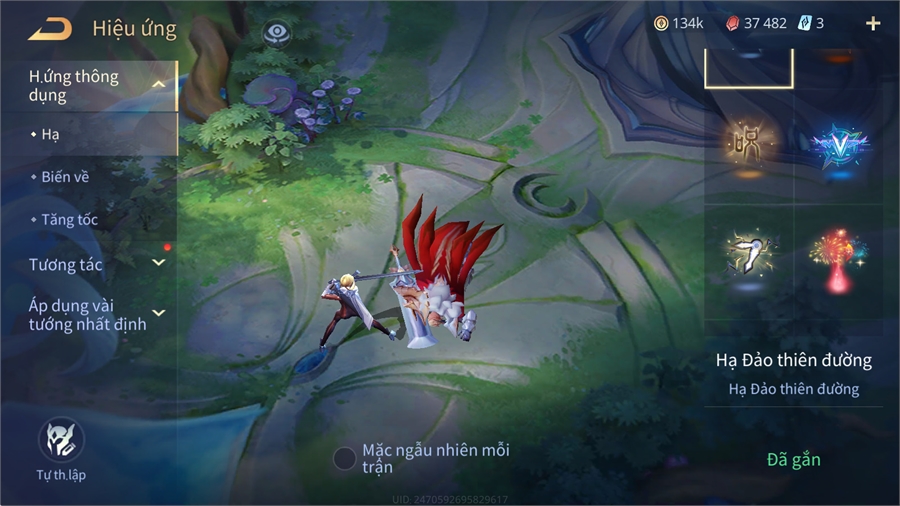  - full tướng 134k vàng
